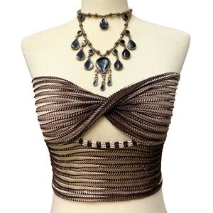 Brown Bando Top